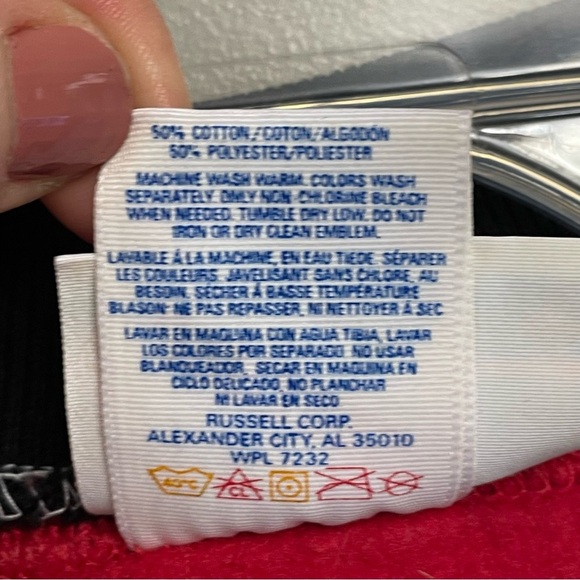 Vintage Morning Sun Dalmatian Dog Sweatshirt Red Women size 3X heart - Picture 4 of 11